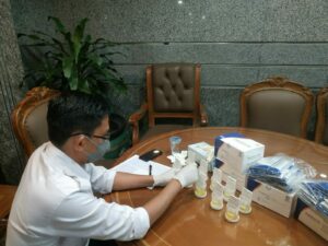 Kementerian Pariwisata dan Ekonomi Kreatif Laksanakan Tes Urine bagi ASN di Lingkungannya