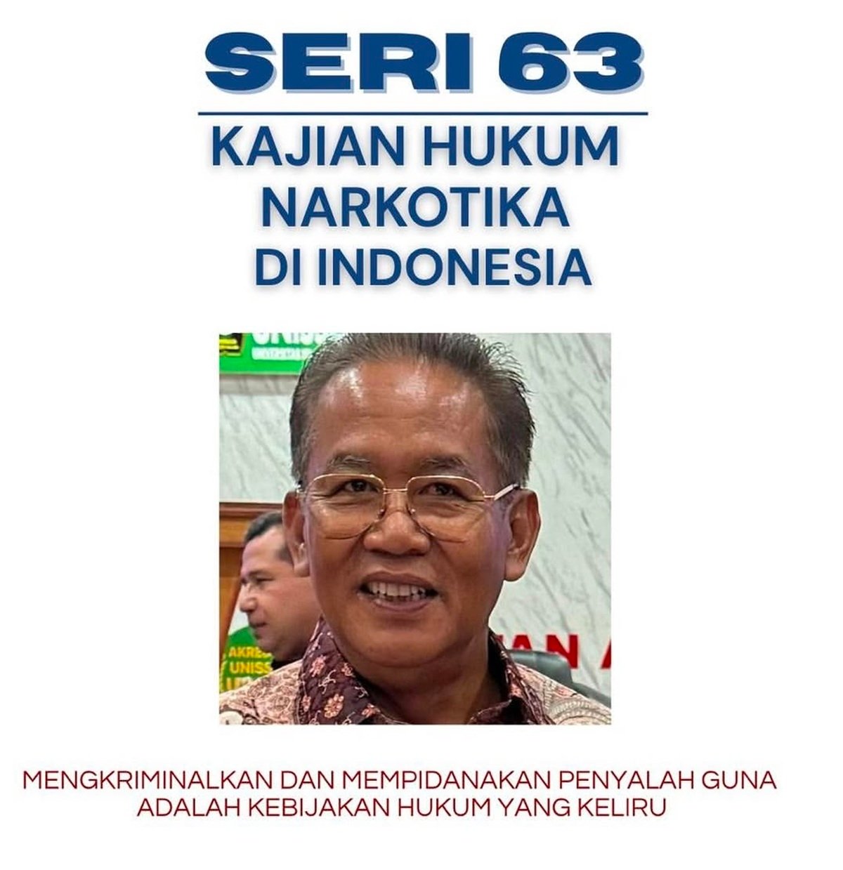 Mengkriminalkan dan Mempidanakan Penyalahguna Adalah Kebijakan Hukum Yang Keliru