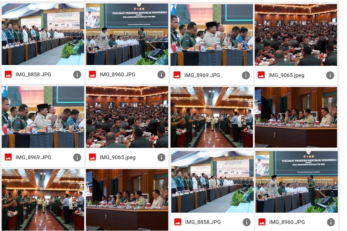 Prabowo Dorong Soliditas dan Kebersamaan Antar-Matra saat Taklimat Dansat TNI 2026